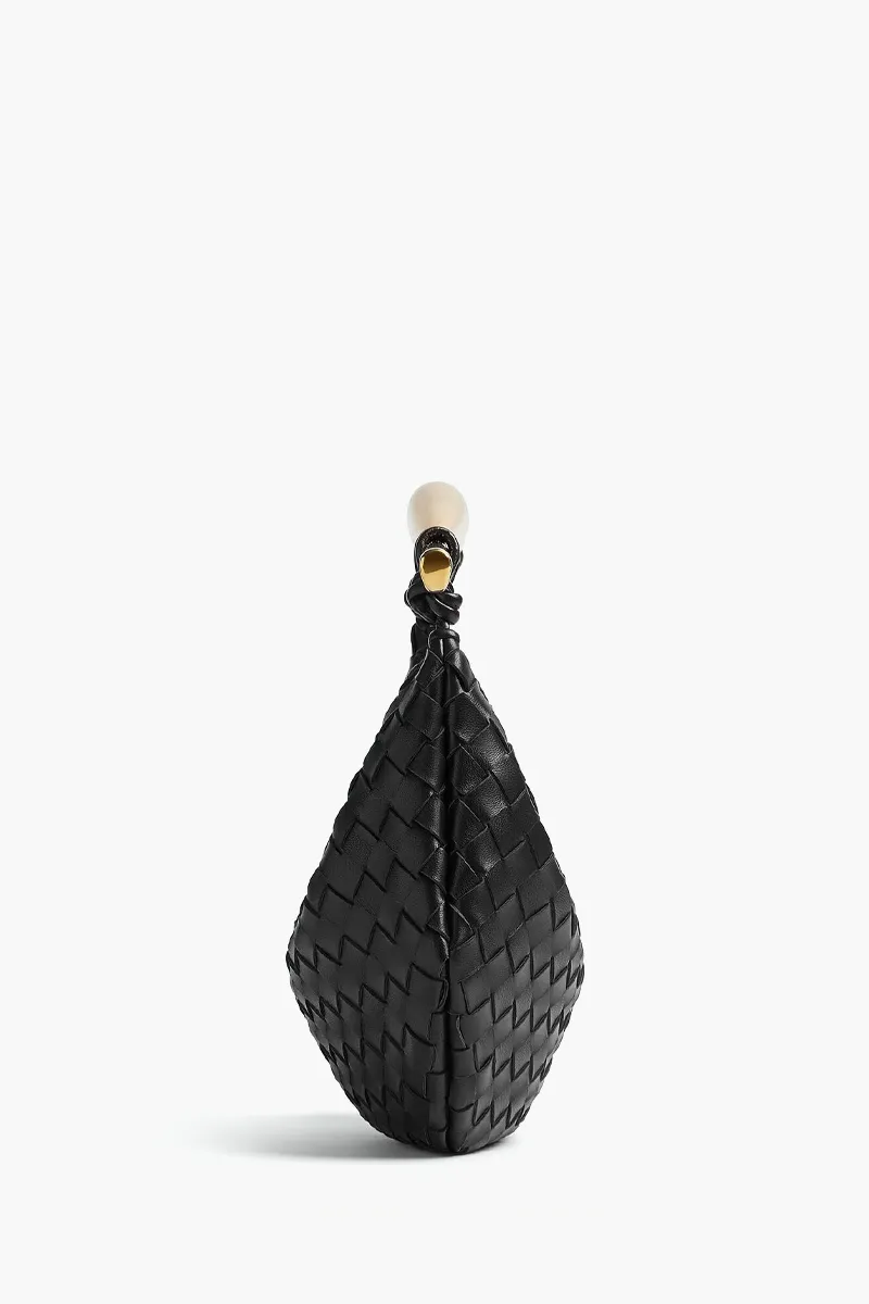 BOTTEGA VENETA Small Sardine Intrecciato Handbag in Black 1