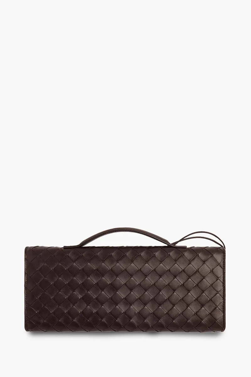 BOTTEGA VENETA Andiamo Intrecciato Long Clutch in Fondant with Handle 1