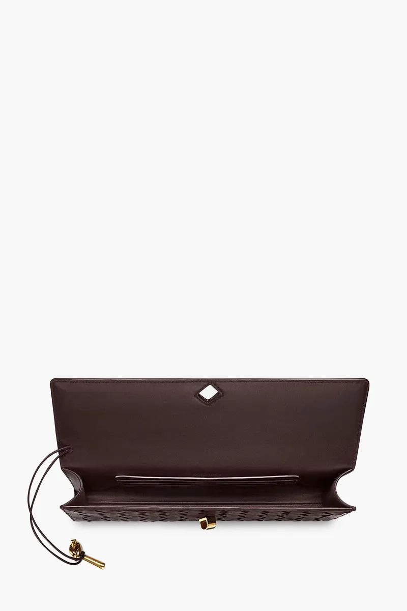 BOTTEGA VENETA Andiamo Intrecciato Long Clutch in Fondant with Handle 3
