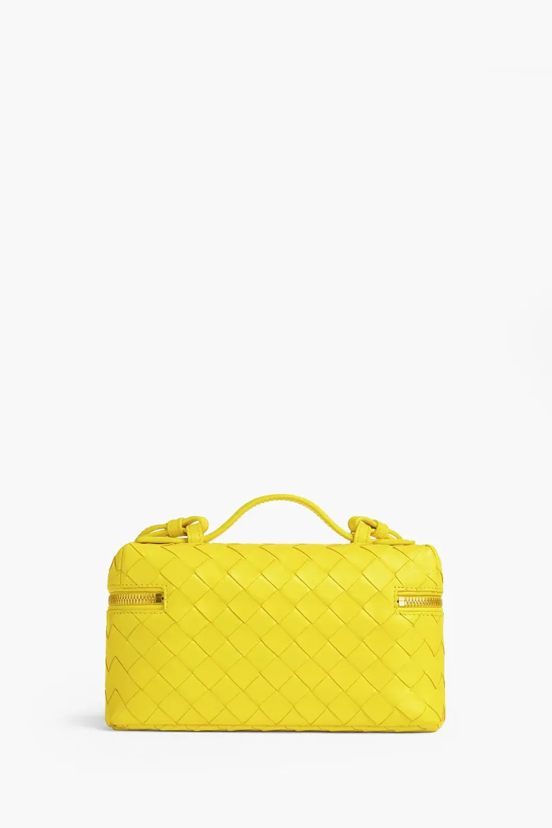 BOTTEGA VENETA Bang Bang Vanity Case Intrecciato Bag in Sulfur GHW 2