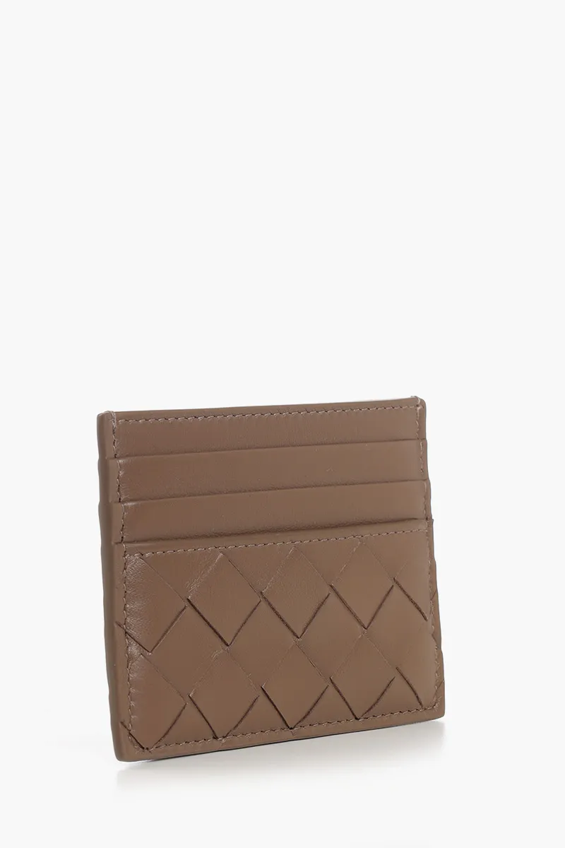 BOTTEGA VENETA Intrecciato Credit Card Case in Pinecone Nappa Leather 1