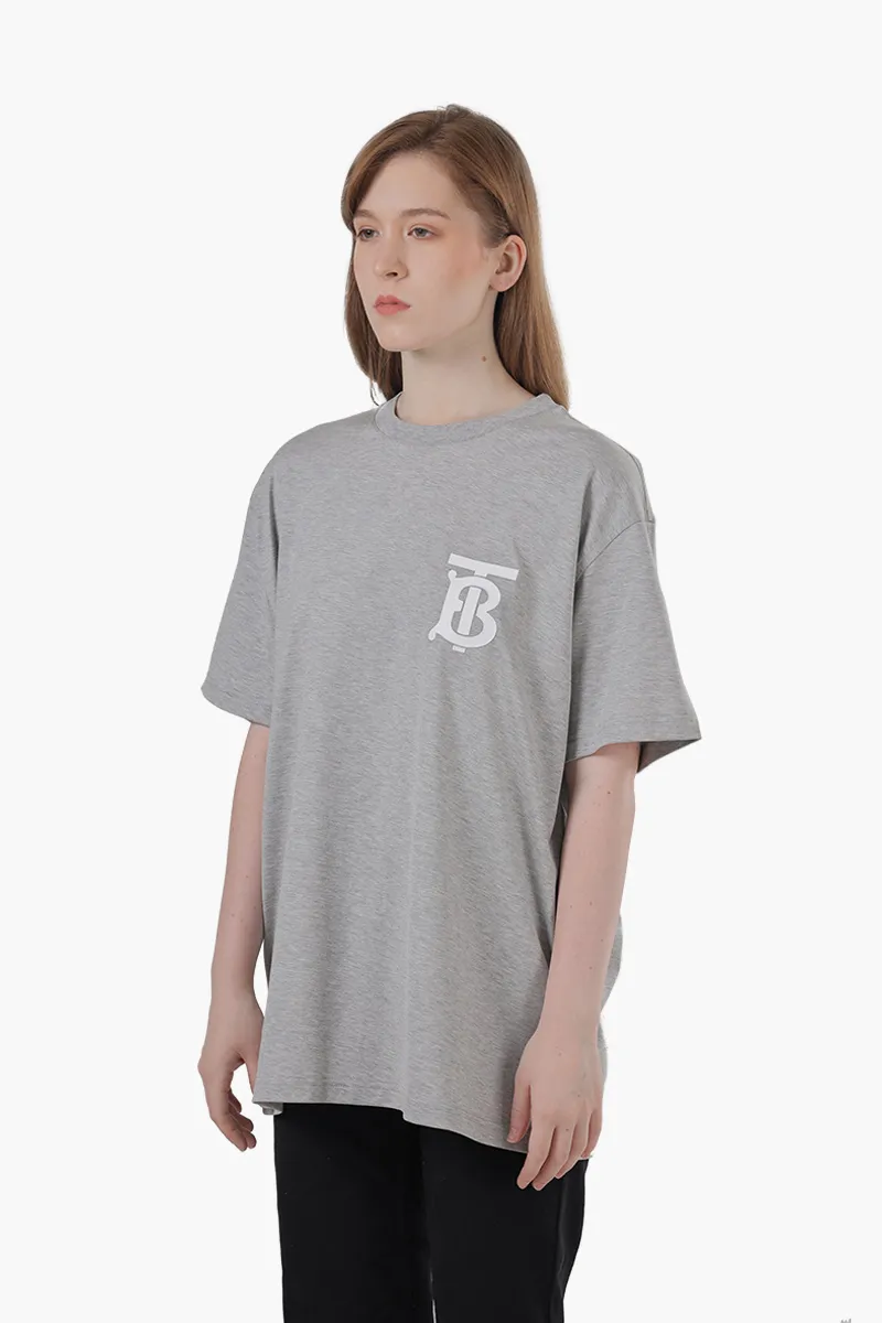 BURBERRY Women Monogram Print T-Shirt in Grey 2