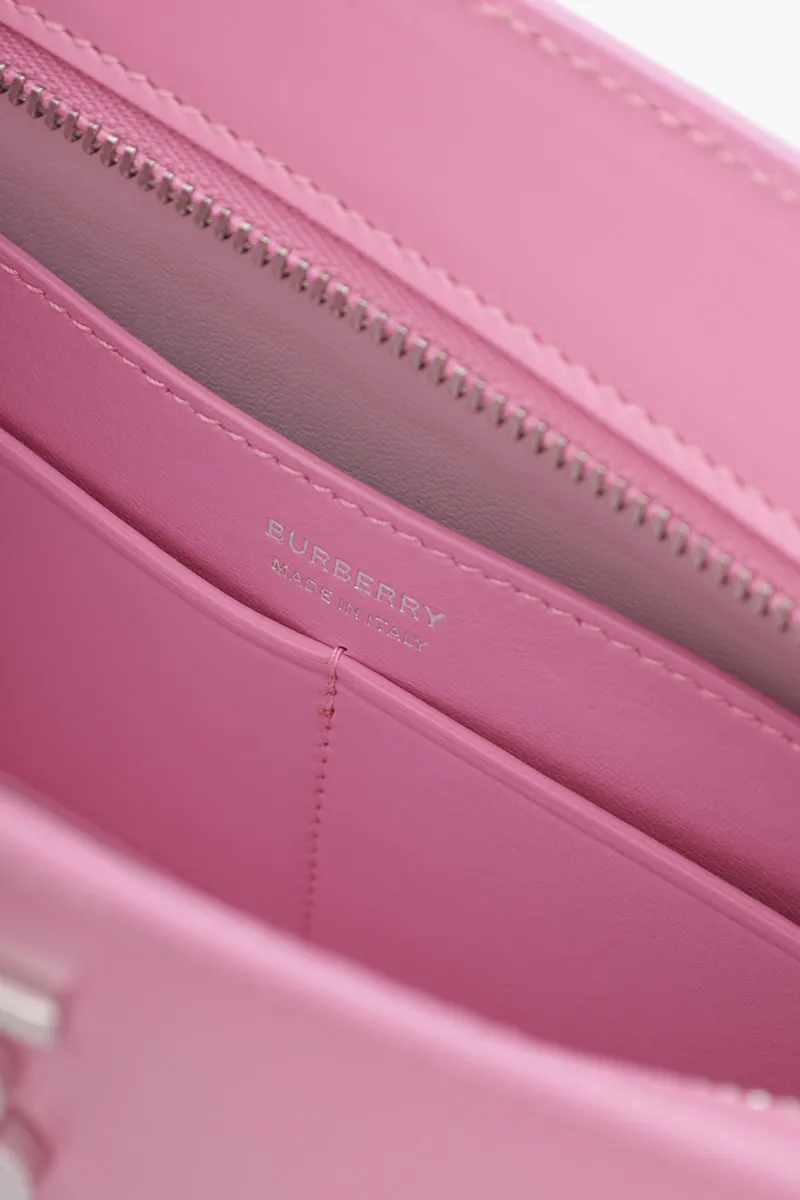 BURBERRY TB Shoulder Bag in Primrose Pink Smooth Leather 3