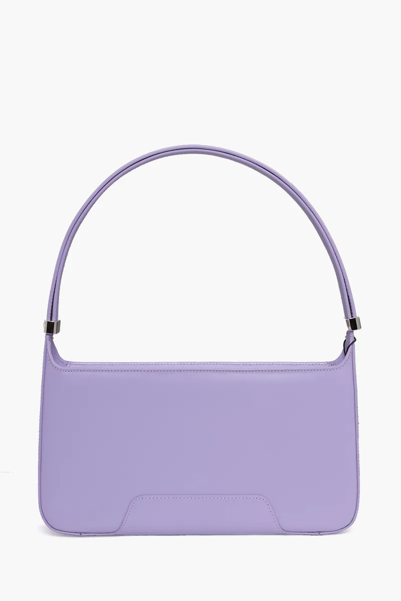 BURBERRY TB Shoulder Bag in Soft Violet Smooth Leather 1