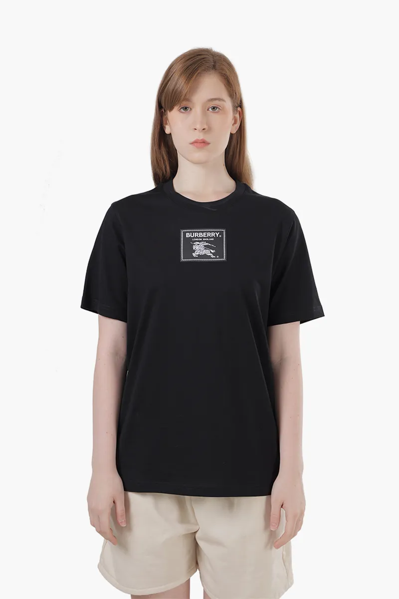 BURBERRY Women Prorsum Label Cotton T-Shirt in Black 0