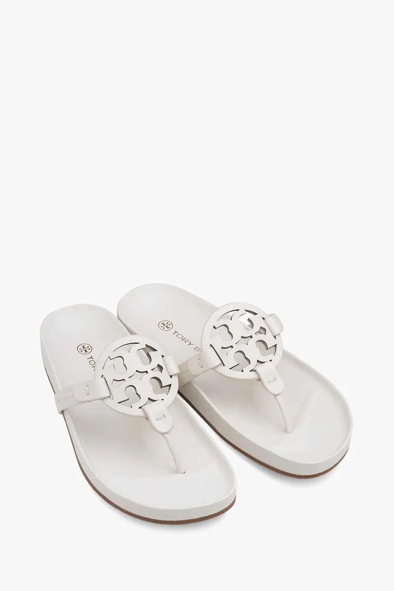 TORY BURCH Women Miller Cloud Sandals in Feather White 1