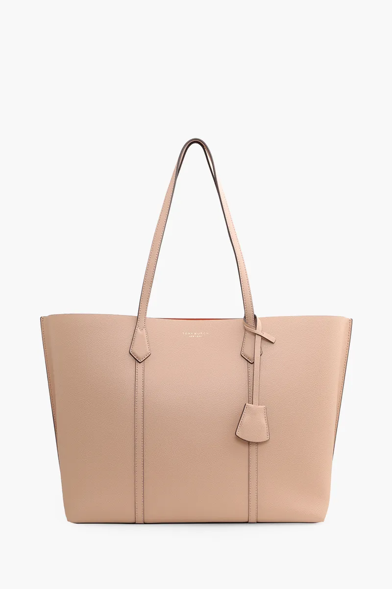 TORY BURCH Large Perry Triple Compartment Tote in Devon Sand 0