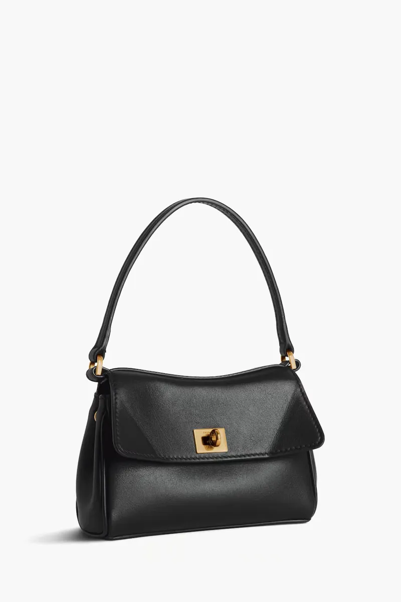 BALENCIAGA Nano Rodeo Handbag in Black With Chain Smooth Calfskin 1