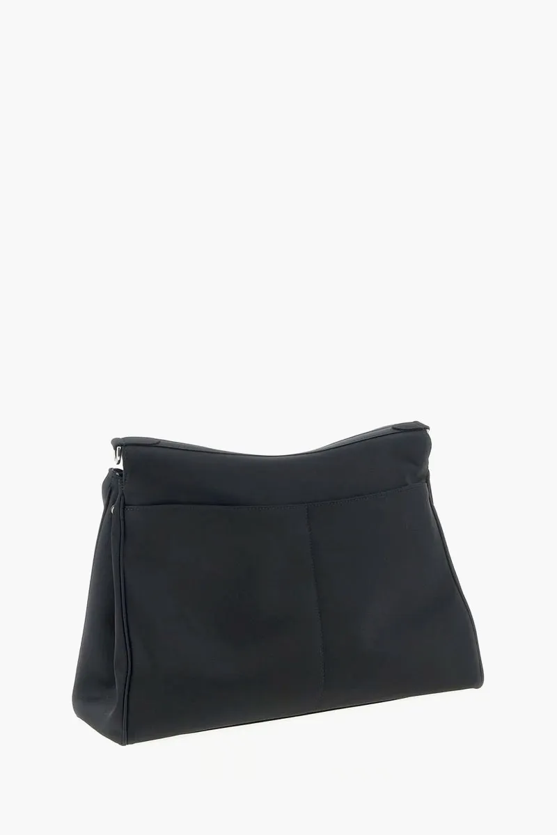 BALENCIAGA Medium Rodeo Messenger Bag in Black Nylon SHW 1