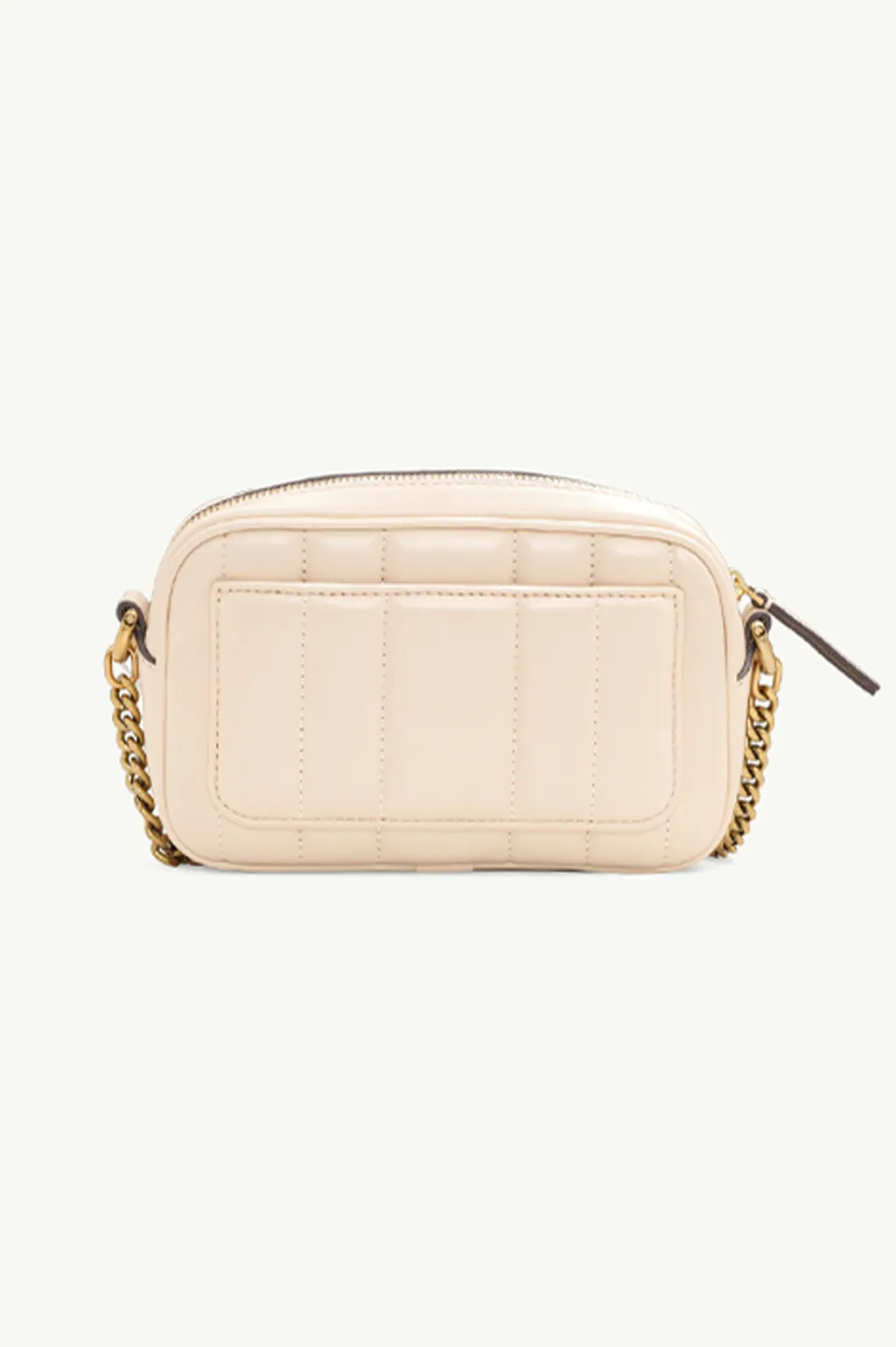 TORY BURCH Mini Kira Camera Crossbody Bag in Brie/Rolled Gold Quilted GHW 1