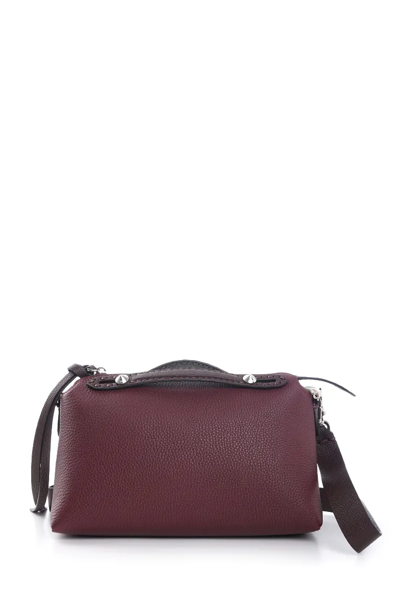 FENDI Medium By The Way Selleria Bags in Bordeaux/Rose/Brown Calfskin 0