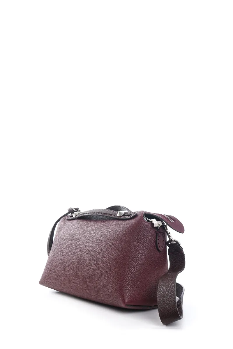 FENDI Medium By The Way Selleria Bags in Bordeaux/Rose/Brown Calfskin 1
