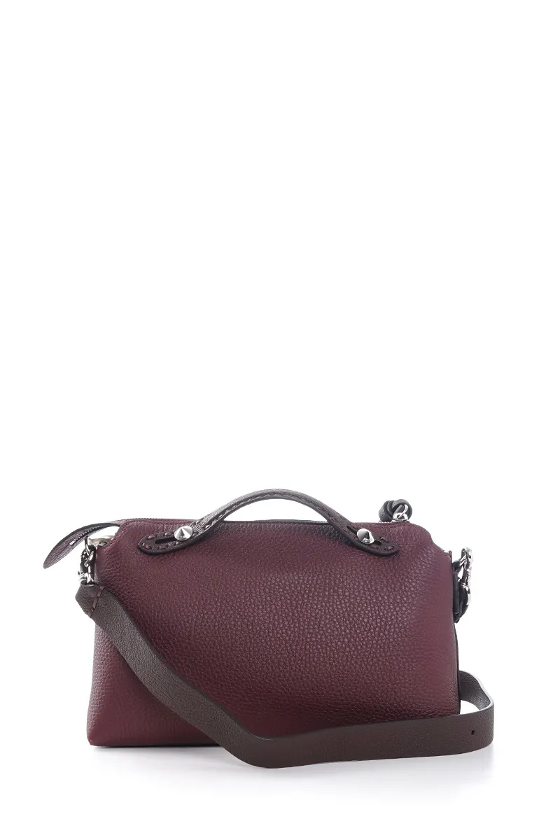 FENDI Medium By The Way Selleria Bags in Bordeaux/Rose/Brown Calfskin 2