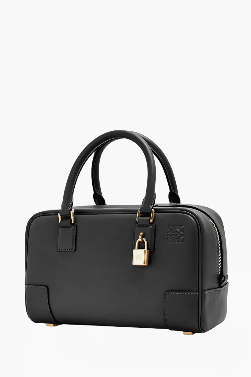 LOEWE Small Amazona 23 Handbag in Black Nappa Calfskin 1