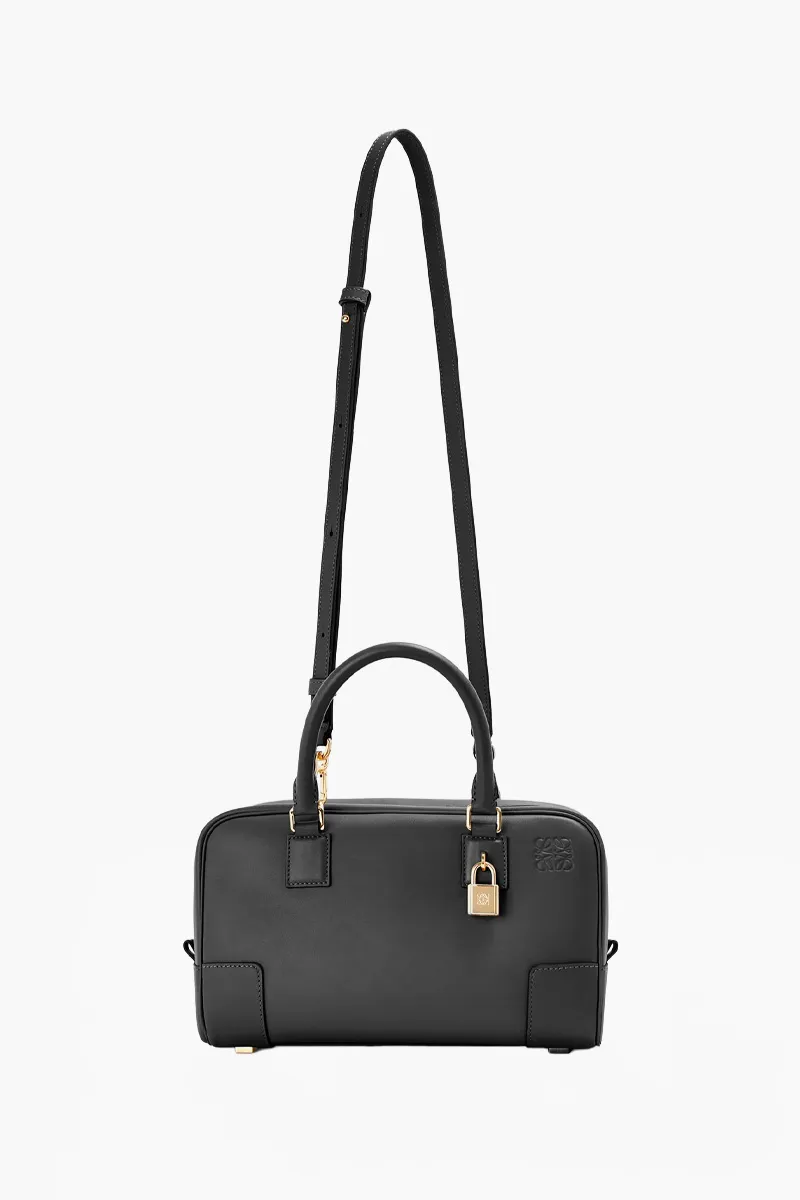 LOEWE Small Amazona 23 Handbag in Black Nappa Calfskin 3