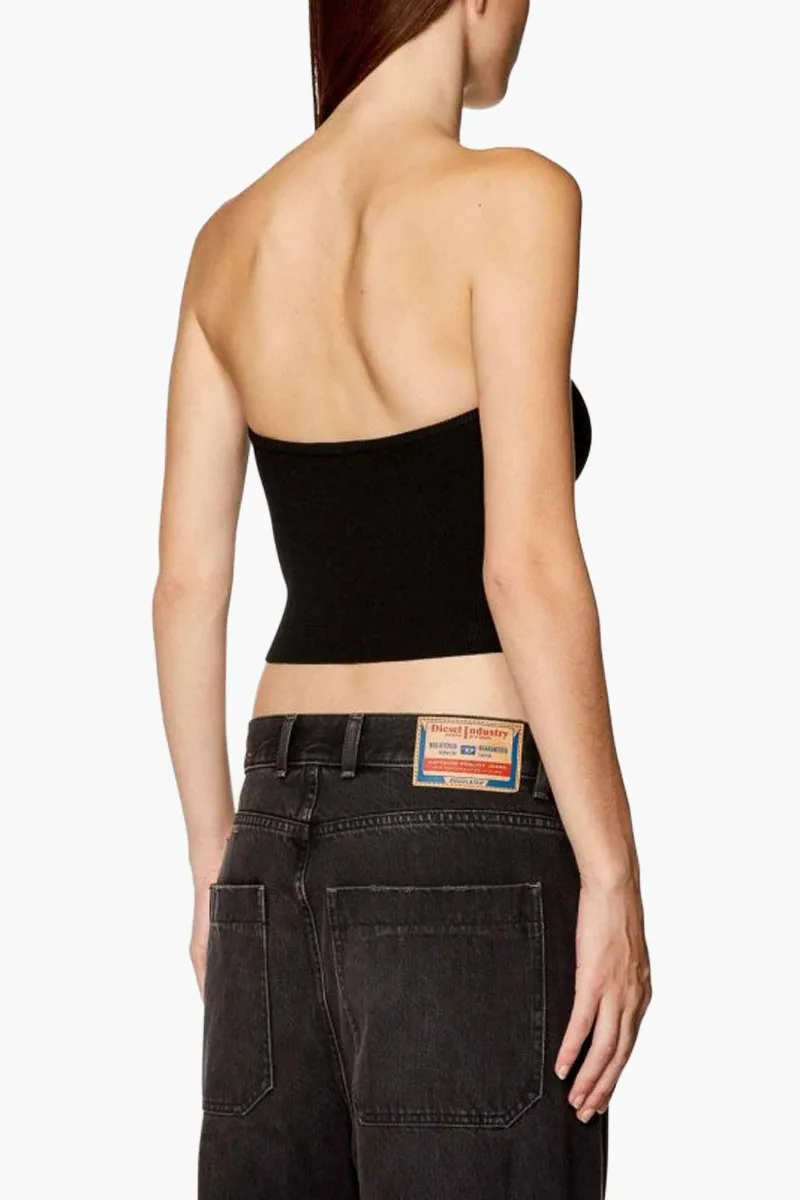 DIESEL M-Clarksvillex Tube Tops in Black with Metal Oval D Logo 2
