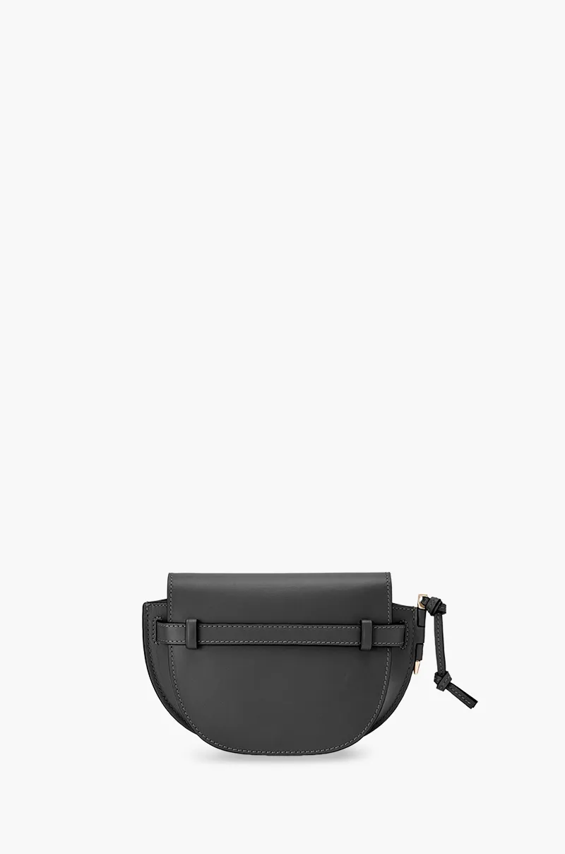 LOEWE Mini Gate Dual Bag in Black Soft Calfskin x Jacquard 1