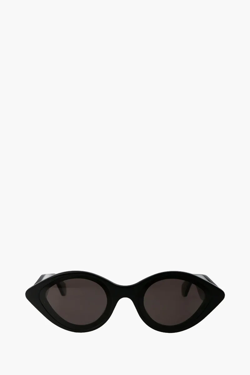 ALAIA Women Cat Eye Shape Sunglasses in Black Grey Acetate 0