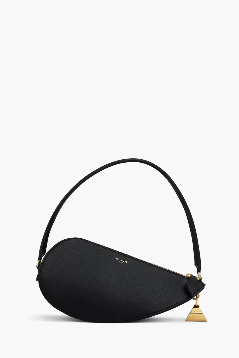ALAIA Le Demi Coeur Shoulder Bag in Black Goatskin 0