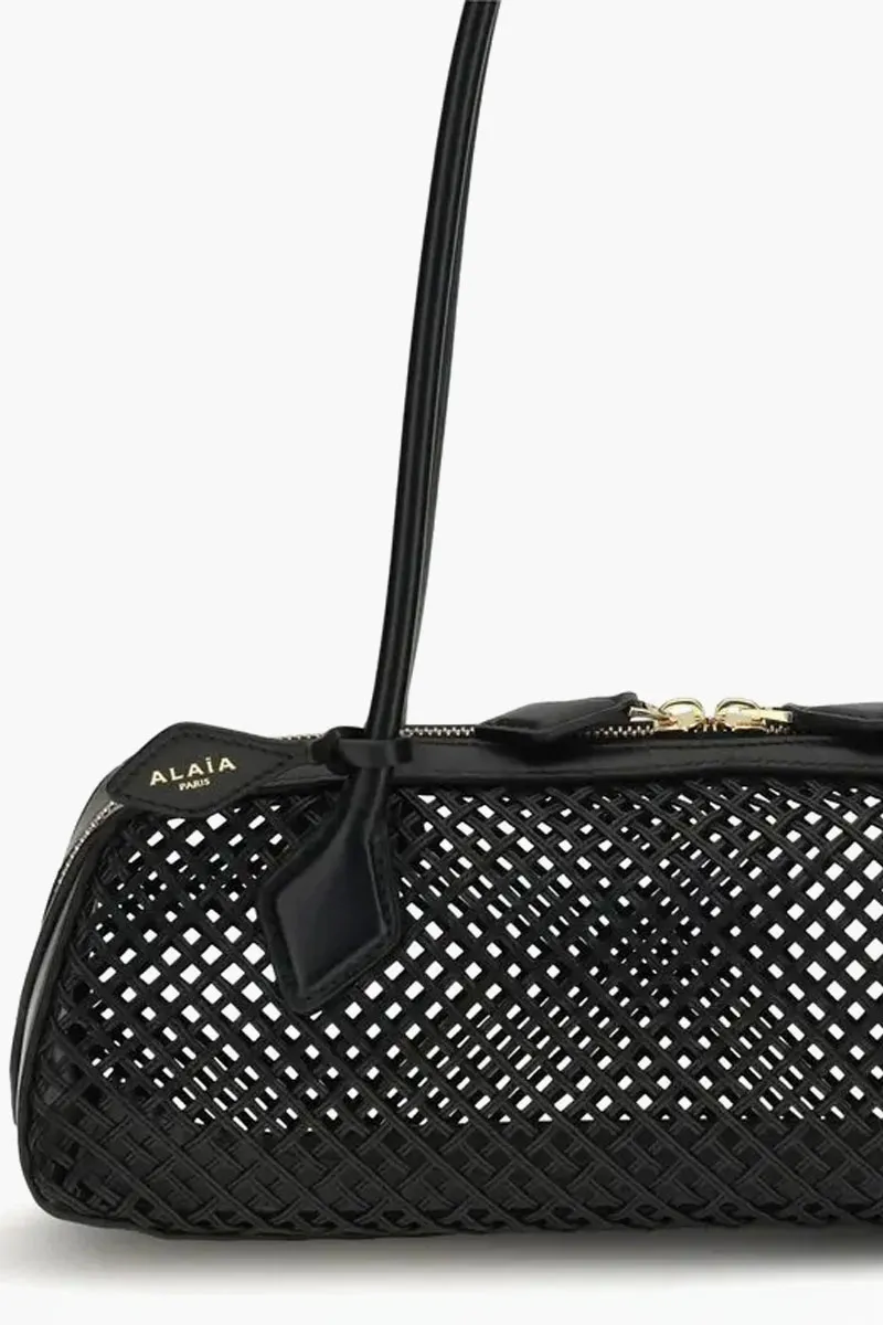 ALAIA Medium LE Teckel Bag in Black Calfskin 3