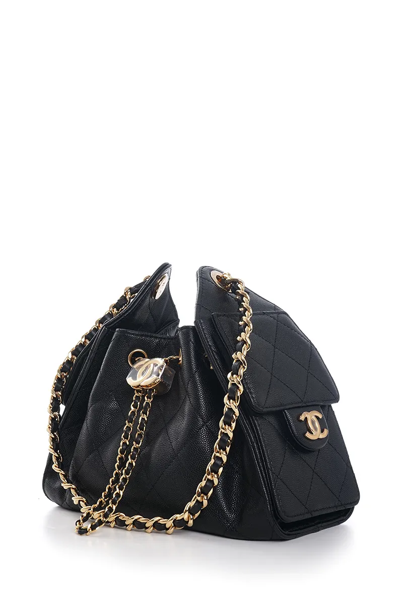 CHANEL Mini 25 C25 Handbag in Black Caviar Leather GHW
 1