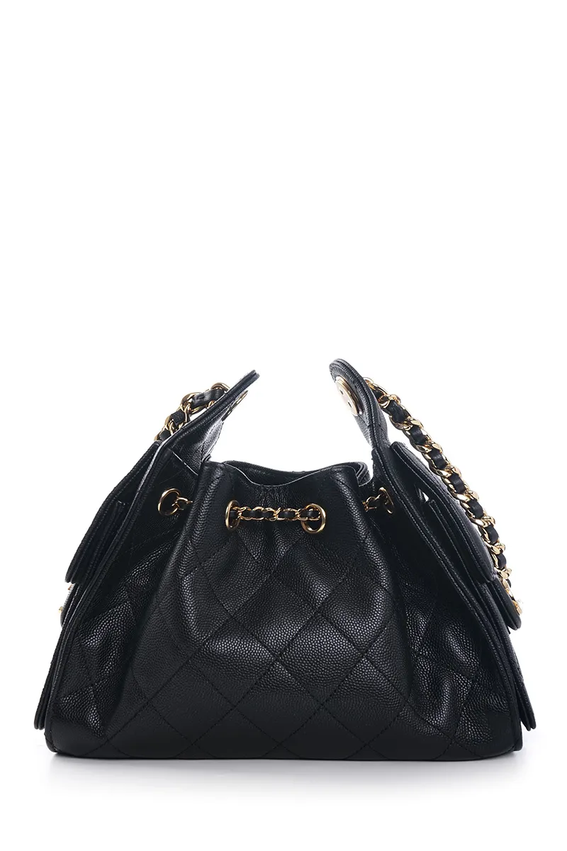 CHANEL Mini 25 C25 Handbag in Black Caviar Leather GHW
 2