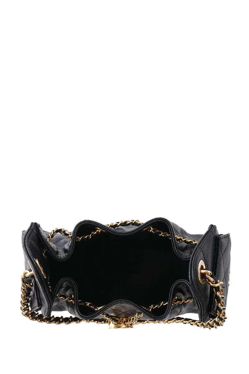 CHANEL Mini 25 C25 Handbag in Black Caviar Leather GHW
 3
