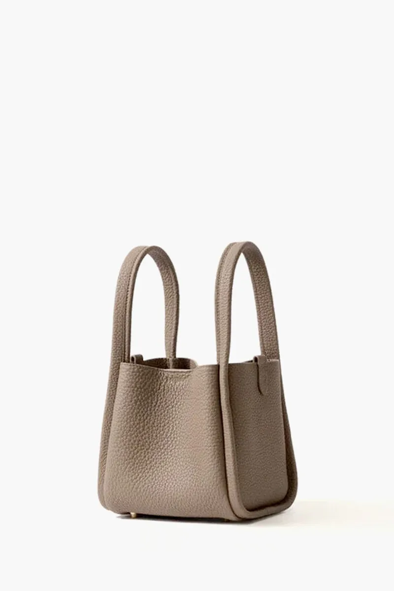 SONGMONT Small Song Handbag in Taupe Grain Leather 0