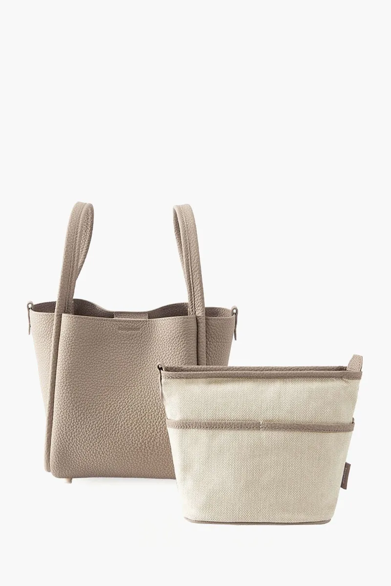 SONGMONT Medium Song Handag in Cream Apricot Grain Leather 1