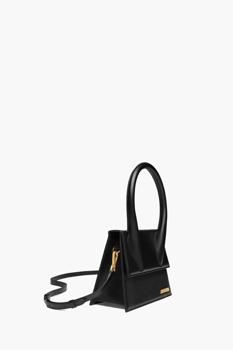 JACQUEMUS Le Grand Chiquito Hand Bag in Black Leather 1