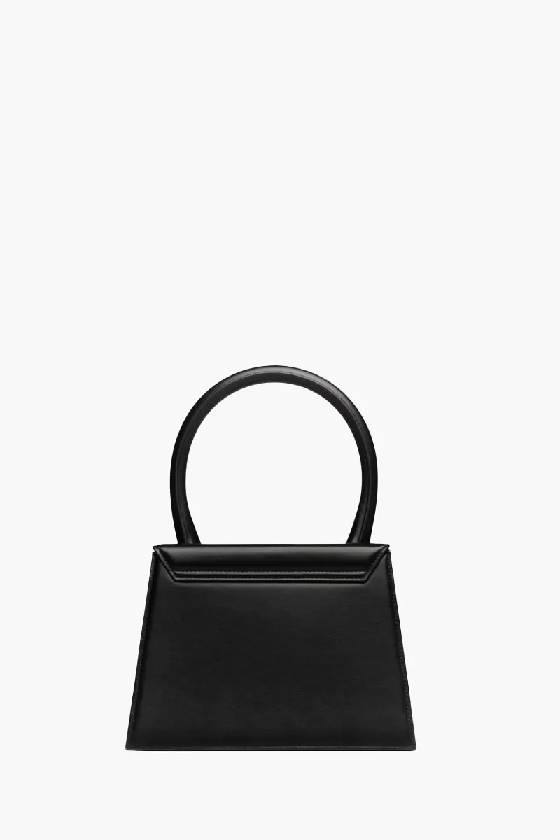 JACQUEMUS Le Grand Chiquito Hand Bag in Black Leather 2