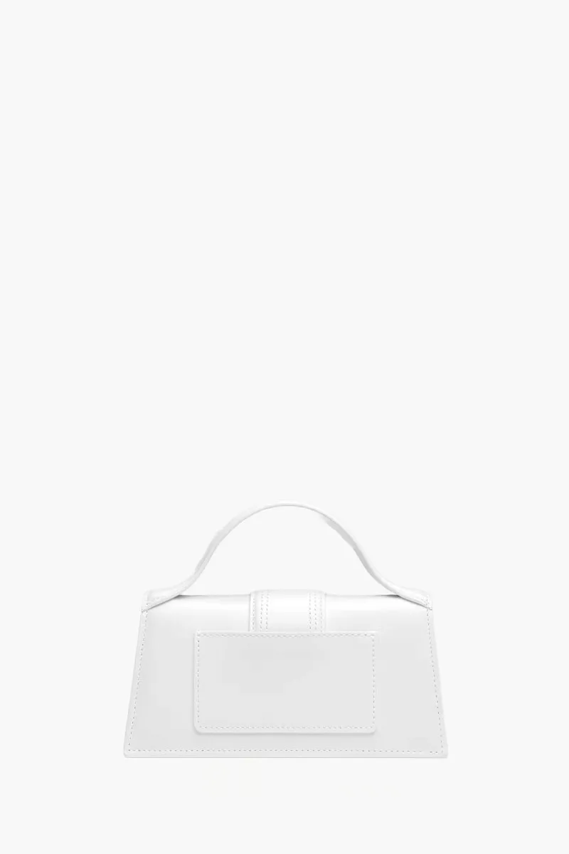 JACQUEMUS Le Bambino Handbag in White Smooth Leather 2
