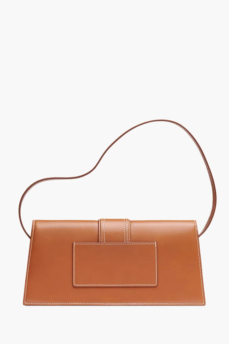 JACQUEMUS Le Bambino Long Shoulder Bag in Light Brown Cowskin 2
