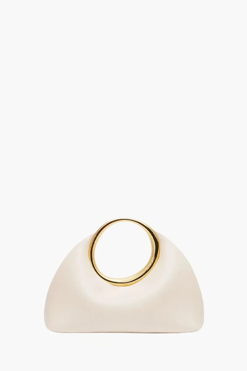 JACQUEMUS Le Petite Calino Handbag in Light Ivory Lambskin GHW 0