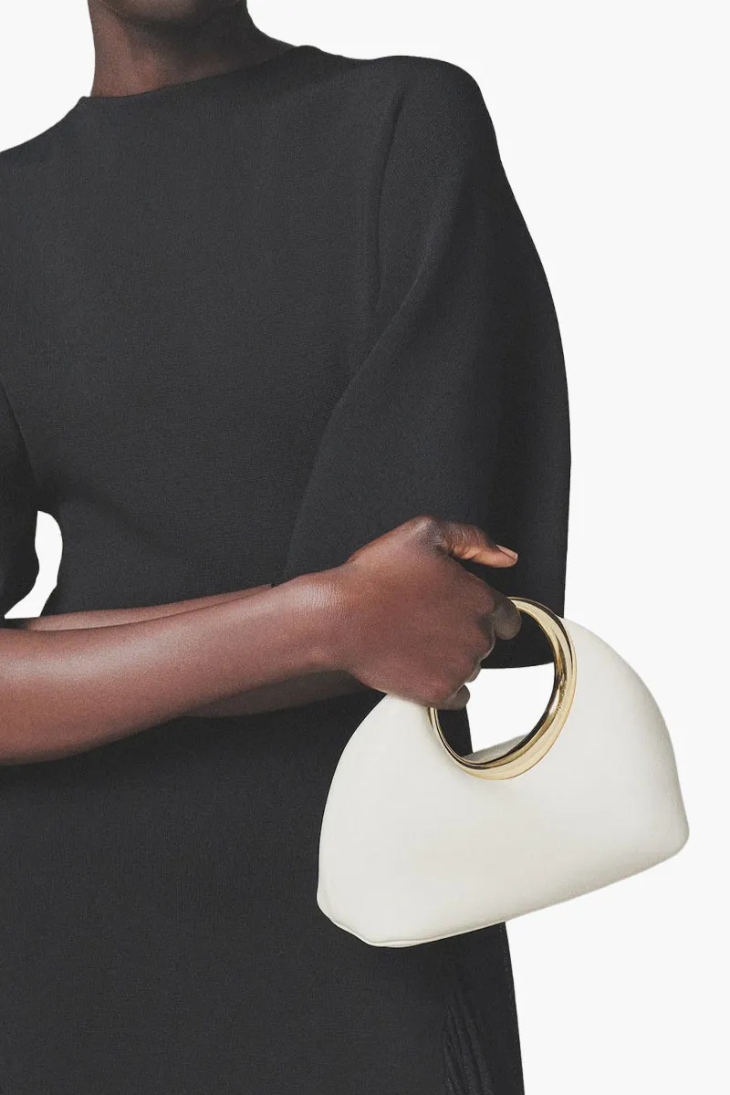 JACQUEMUS Le Petite Calino Handbag in Light Ivory Lambskin GHW 3