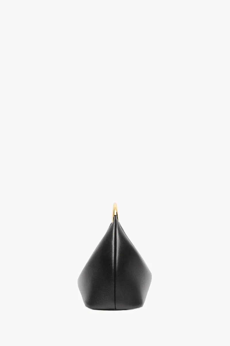 JACQUEMUS Le Petite Calino Handbag in Black Lambskin GHW 1