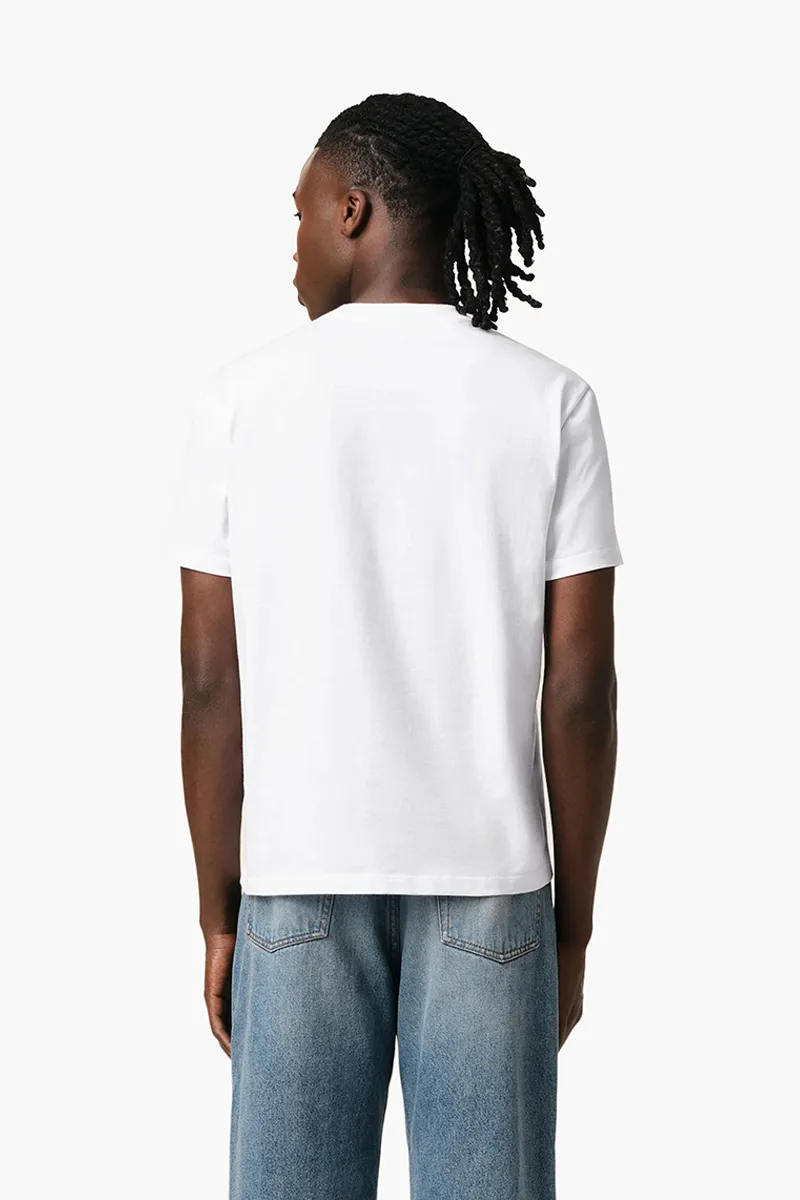 AMI Unisex Ami De Coeur T-shirt in White Organic Cotton Jersey 2