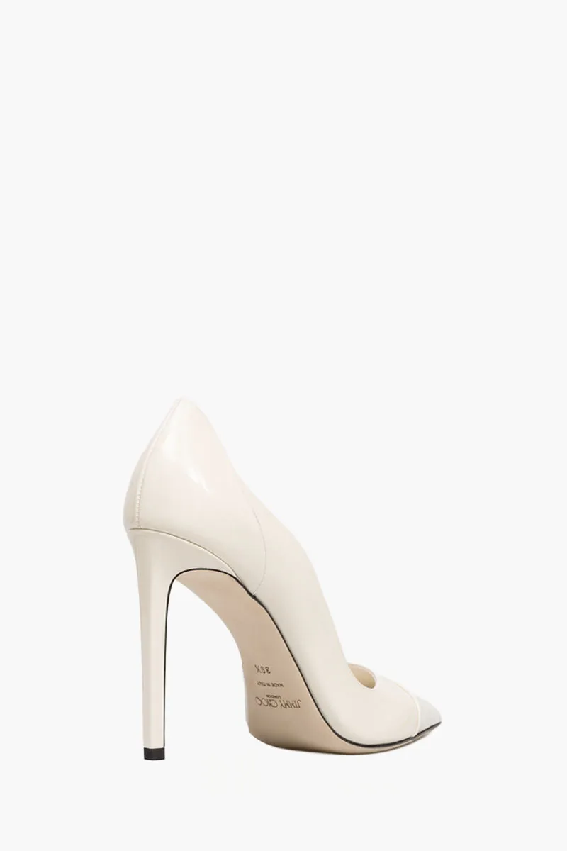 JIMMY CHOO Brigitte pumps 100mm in Pat Latte Patent Leather 1