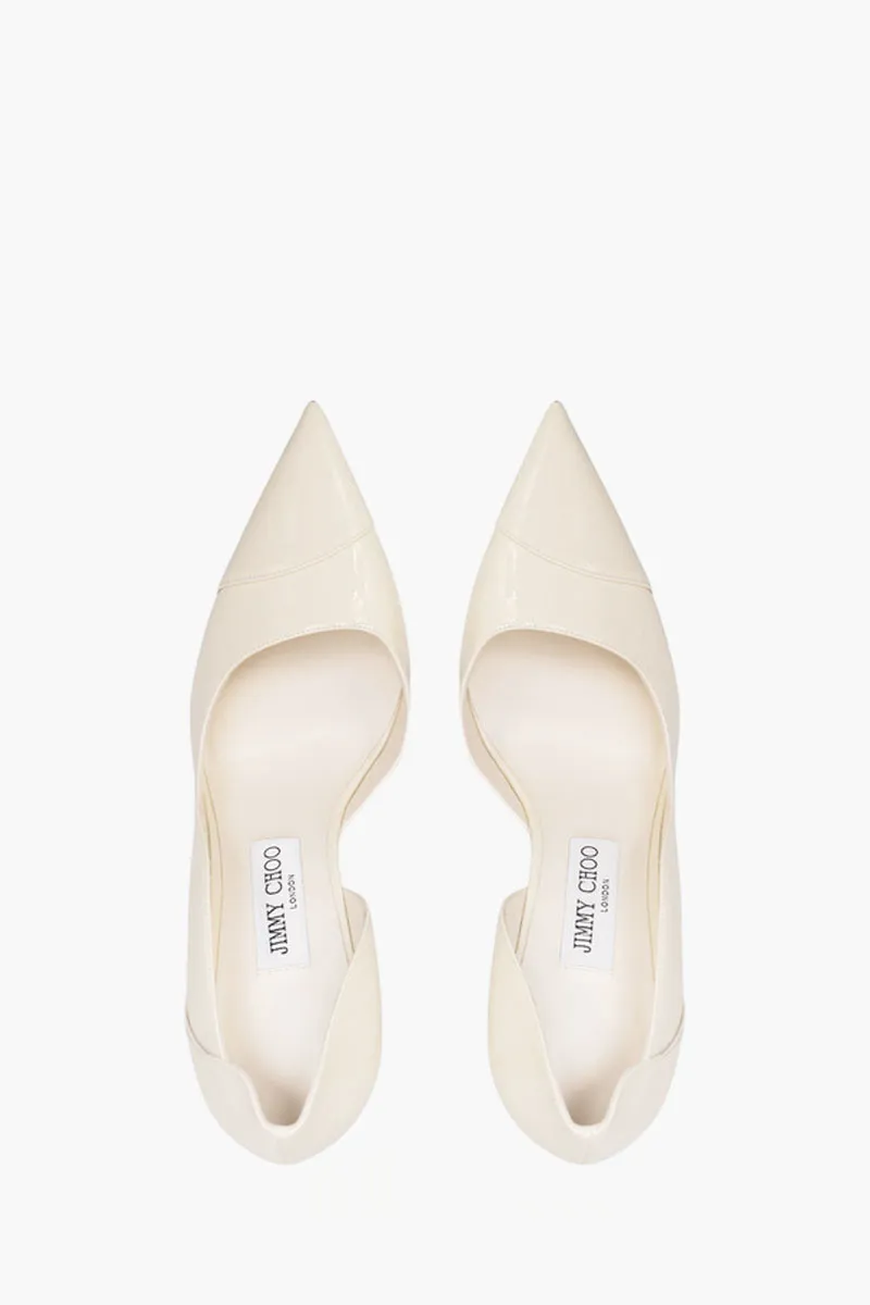 JIMMY CHOO Brigitte pumps 100mm in Pat Latte Patent Leather 3