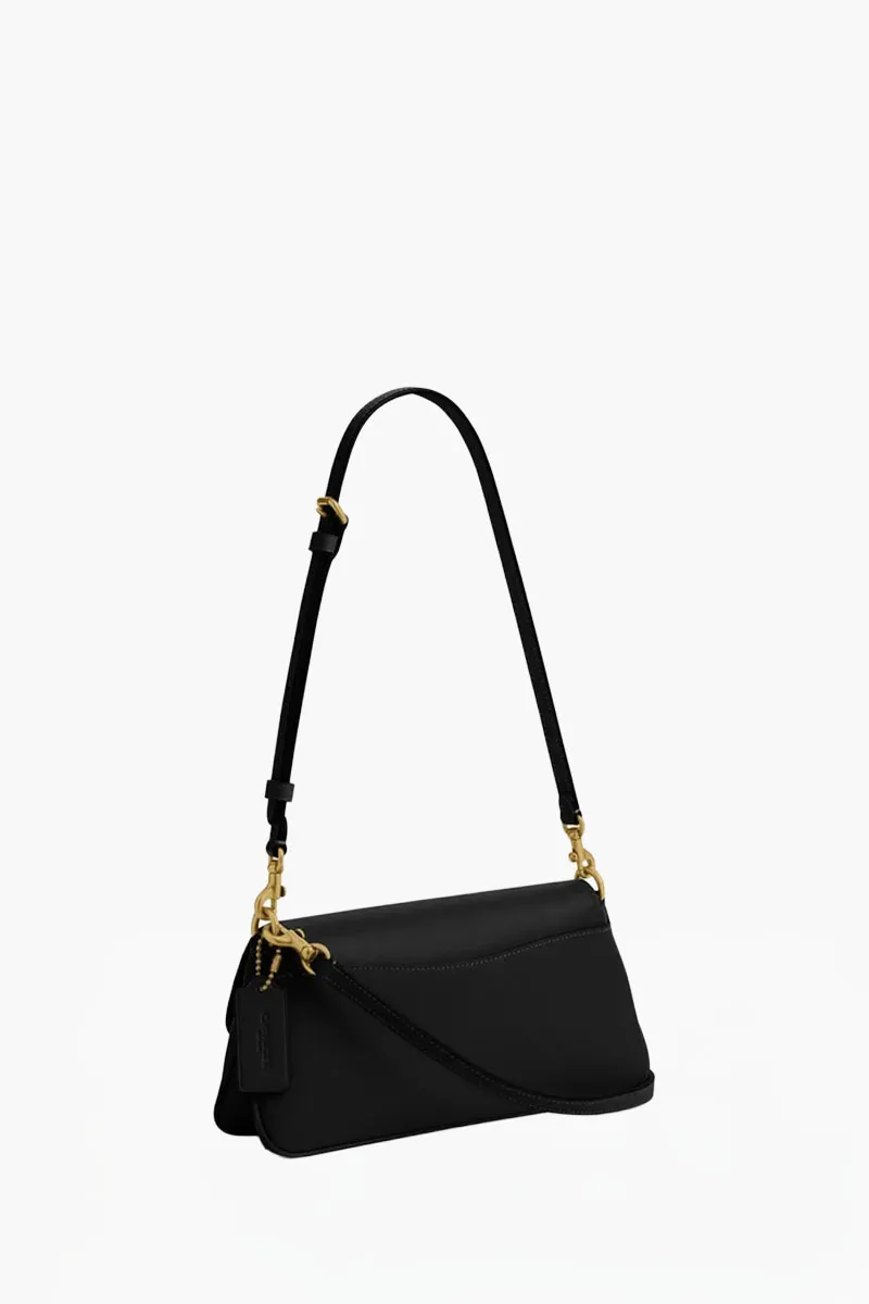 COACH Jet Shoulder Bag in Black Calfskin GHW 1