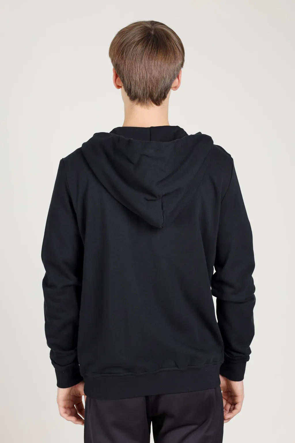 RICK OWENS x CHAMPION Men Embroidered Logo Jacket in Black with Hoodie 2