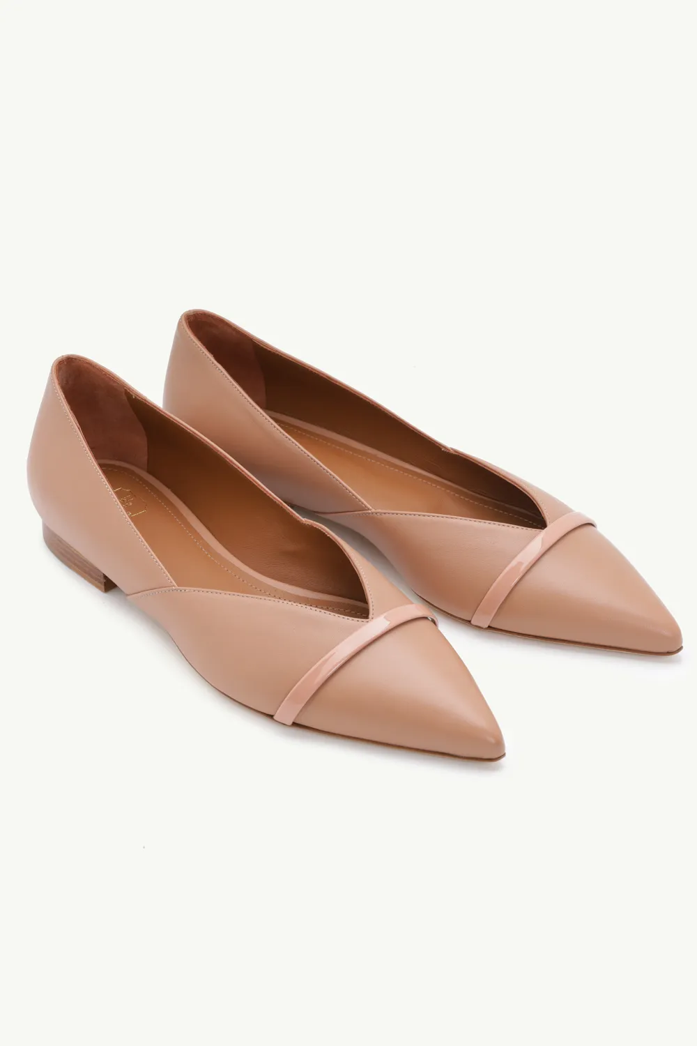 MALONE SOULIERS Colette Flat in Nude 1