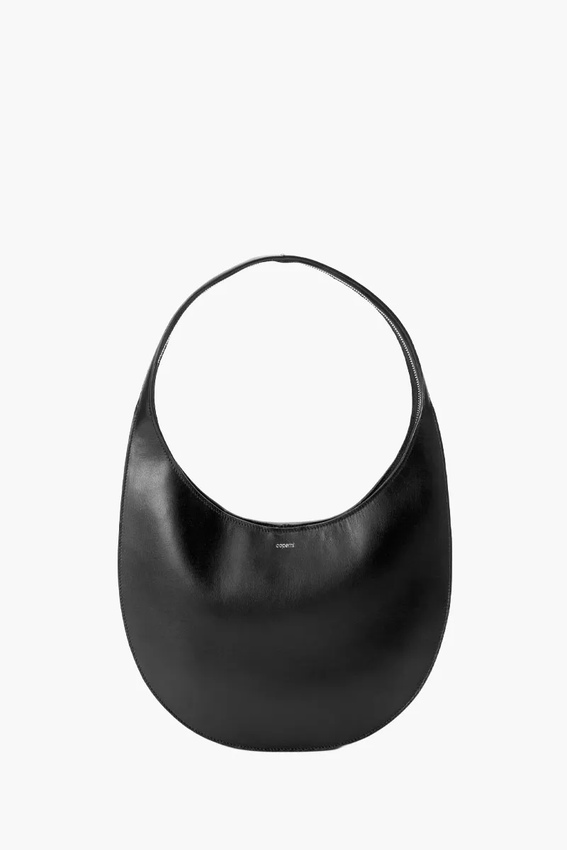 COPERNI Medium Soft Swipe Shoulder Bag in Black Leather 0