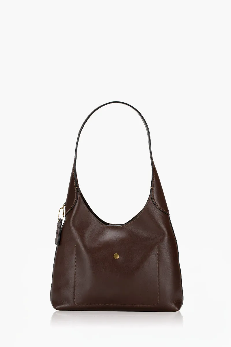 COACH Brooklyn Shoulder Bag 28 in Maple Natural Grain Leather 3