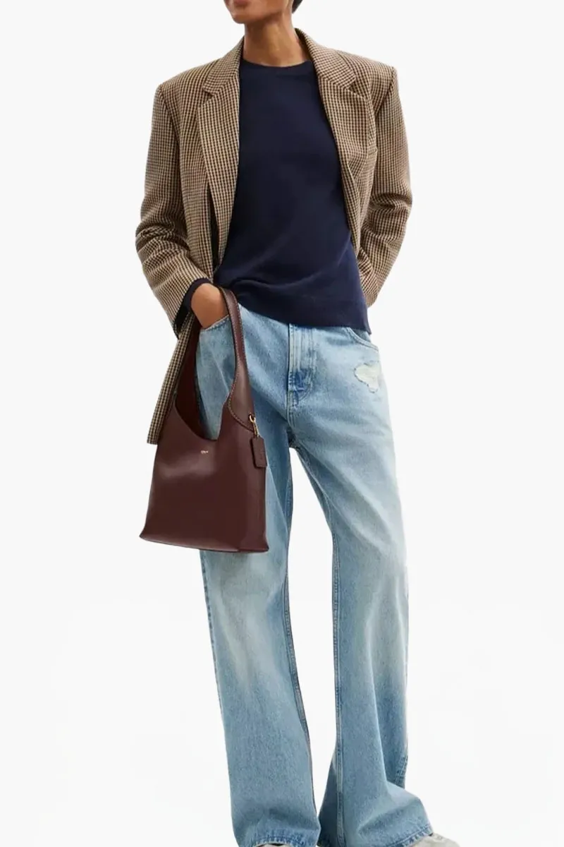 COACH Brooklyn Shoulder Bag 28 in Maple Natural Grain Leather 4