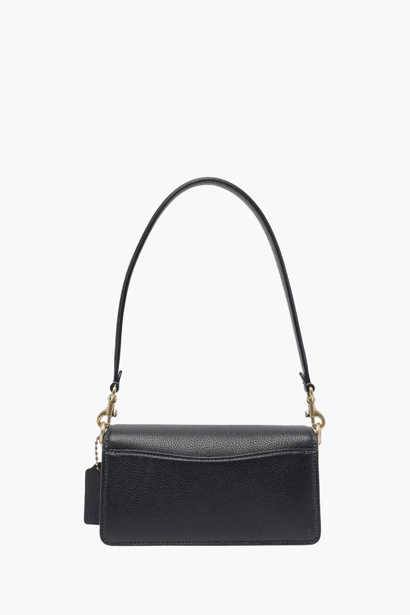 COACH Tabby Shoulder Bag 20 in Black Pebble Leather 2