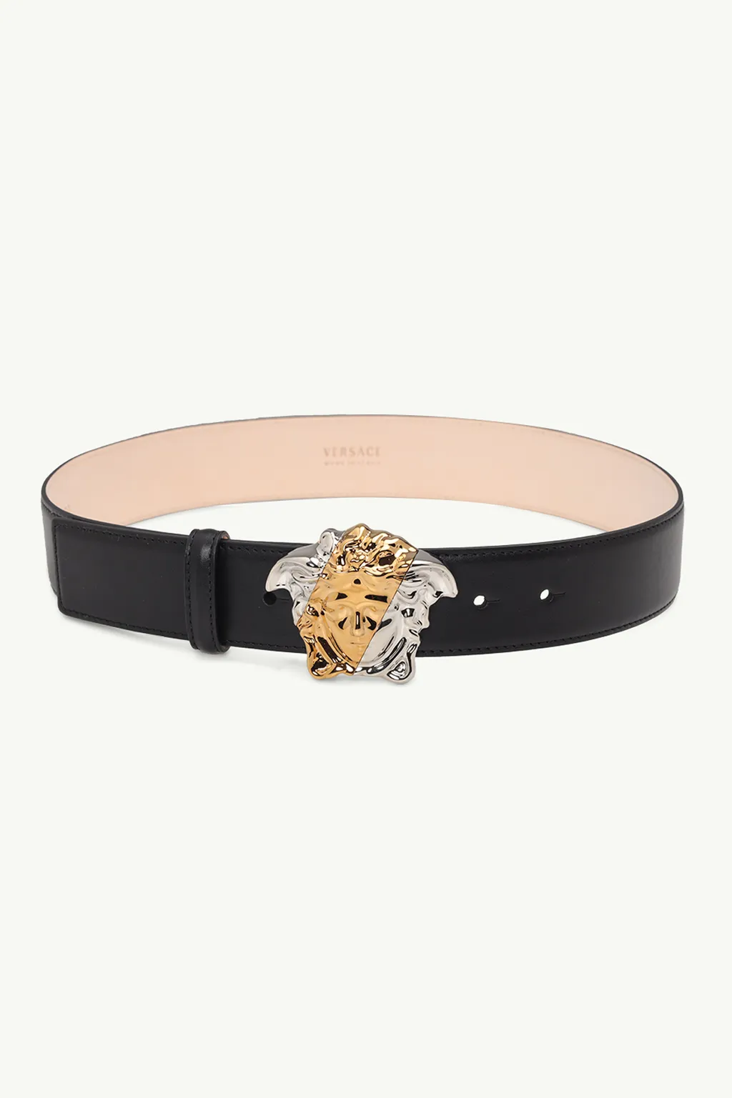 VERSACE Women Belt 40mm in Black with Medusa Buckle 0