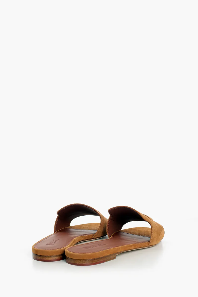 LORO PIANA Summer Charm Sandals in Wot Suede Goatskin 1