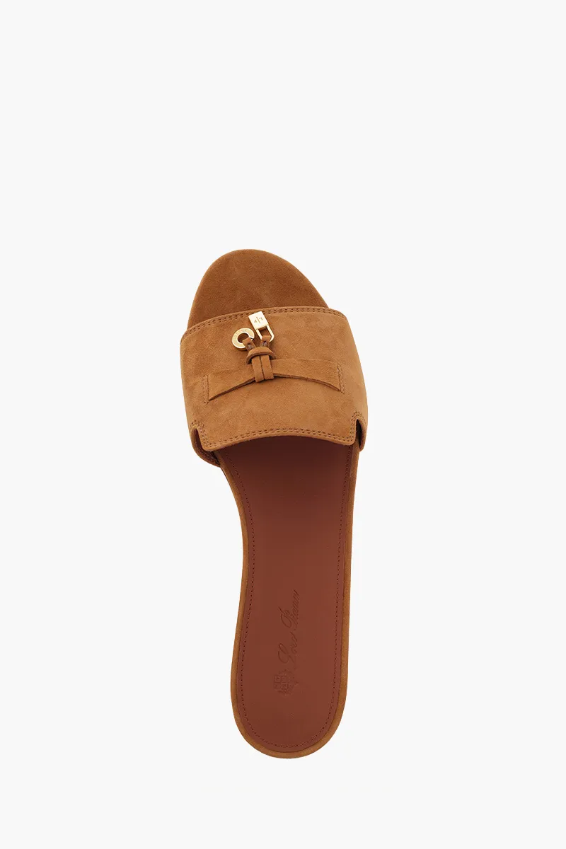 LORO PIANA Summer Charm Sandals in Wot Suede Goatskin 4