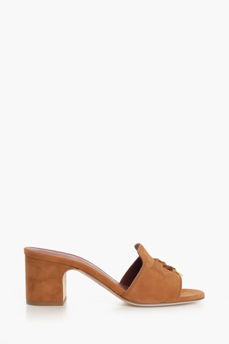 LORO PIANA Summer Charm Sandals 5.5cm in Wot Suede Goatskin 0